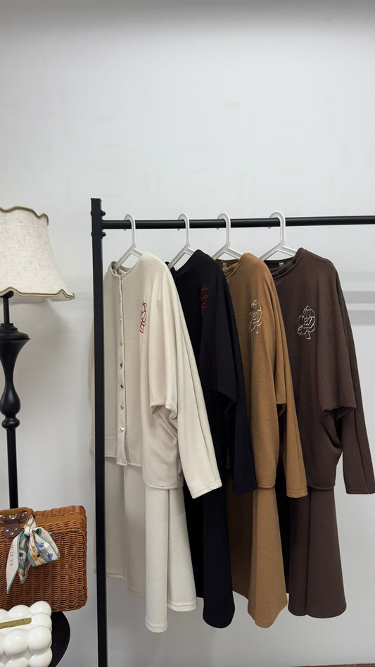 Curated Ironless Skirt Set