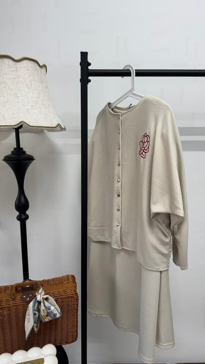 Curated Ironless Skirt Set